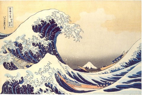 La celeberrima onda di Hokusai