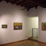 Leon Morrocco - Recent Painting from India – veduta della mostra presso la Edward Cutler Gallery, Milano 2011