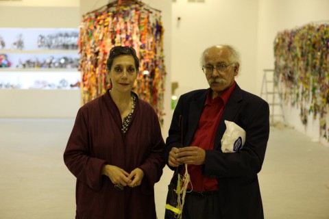 Hassan Sharif con Catherine David - photo ©The Flying House