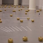 Una sala di Arter con l'opera di Füsun Onur in mostra la scorsa primavera