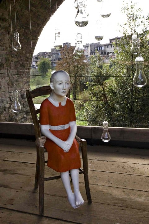 Red Girl, project by Kiki Smith for UMoCa, 2011, colle di Val d’Elsa, courtesy Associazione Arte Continua