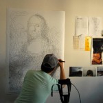 Thomas Pavitte, Mona Lisa 6,239 Dot-to-Dot Drawing, 2011 5 Thomas Pavitte, Mona Lisa 6,239 Dot-to-Dot Drawing, 2011