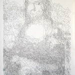 Thomas Pavitte, Mona Lisa 6,239 Dot-to-Dot Drawing, 2011 8 Thomas Pavitte, Mona Lisa 6,239 Dot-to-Dot Drawing, 2011 8