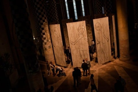 Valerio Berruti – La rivoluzione terrestre - inaugurazione della mostra presso la Chiesa di San Domenico, Alba 2011