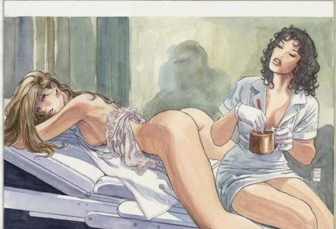 Milo Manara - Illustrazione per “Playboy” - ed. brasiliana