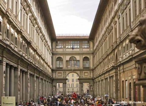 Gli Uffizi, a Firenze