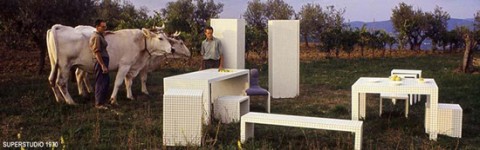 Superstudio – Serie Misura nel Chianti 1970 – Prototipi – photo Cristiano Toraldo di Francia