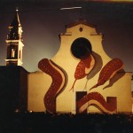 Mario Mariotti – Piazza della palla_proiezione I 1980 – courtesy Archivio Mariotti – Centro Pecci