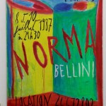 Nicola De Maria - Manifesto, Norma Bellini - Arènes de Nimes - 1987 - courtesy l’artista