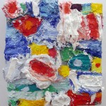 Nicola De Maria - Paesaggio di tanti anni fa - 2004-05-06 - olio su tavola - courtesy Galleria Cardi, Milano