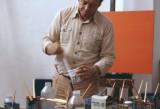 Piero Dorazio al lavoro - photo Aurelio Amendola