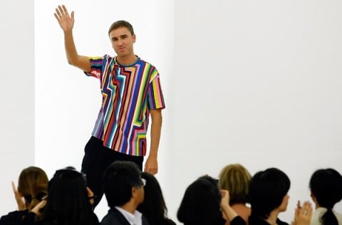 L'addio di Raf Simons a Jil Sander, durante la settimana della moda milanese, febbraio 2012