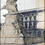 Christo - Wrapped monument to Vittorio Emanuele (project for Milano, Piazza Duomo) - 1970