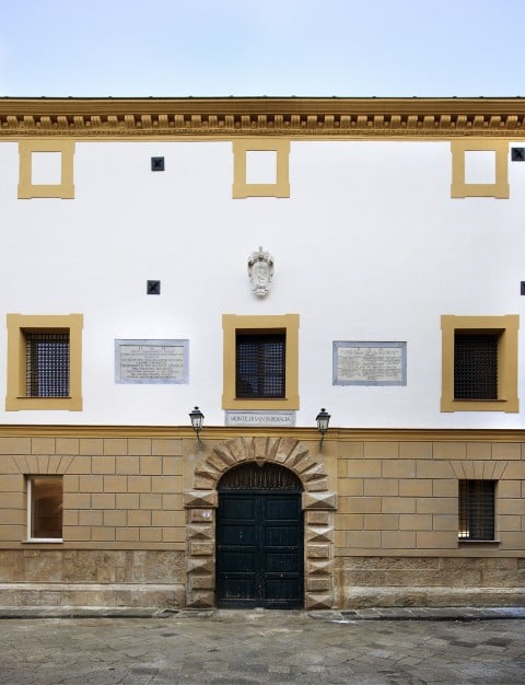 08 Palazzo Branciforte Prospetto dopo il restauro Grande opening a Palermo. Palazzo Branciforte torna al suo splendore e porta la firma di Gae Aulenti. Un museo della memoria siciliana, nel cuore della città. Ecco una carrellata di immagini