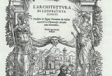 Leon Battista Alberti - L’architettura - frontespizio, xilografia - Firenze, 1550