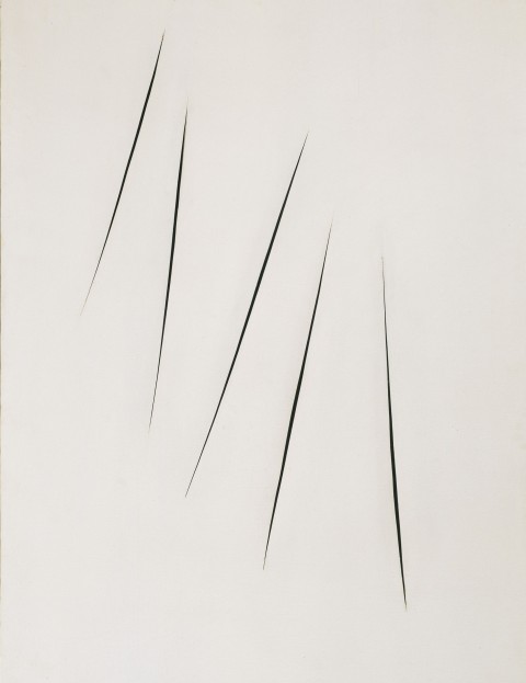 Lucio Fontana Concetto Spaziale Attese 1965 copyright Fondazione Lucio Fontana Milano by SIAE 2012 Il ritorno di Peggy