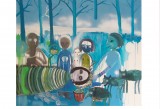 Silvia Argiolas - S. con tre iene verdi - 2012
