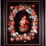 Jan Brueghel il Vecchio & Peter Paul Rubens - Madonna con Bambino in una ghirlanda di fiori - 1616-18 ca. - collezione privata