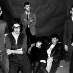 I filmmaker Scott B. and Beth B., Diego Cortez, Lydia Lunch, Johnny O'Kane, Bill Rice e Adele Bertei dei Contortions. New York City, 1979