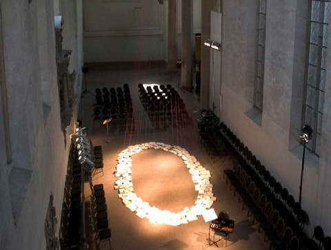 Linterno della Brüderkirche location del party Kassel Updates: location una chiesa gotica, vini Castello di Ama. E a dOCUMENTA va in scena il (rave) party by Galleria Continua