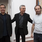 L’assessore Stefano Boeri con Antonio Arévalo e Paolo Consorti