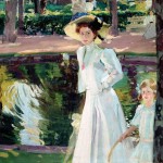 Joaquín Sorolla - María nei giardini del Palazzo Reale della Granja - 1907 - Madrid, Museo Sorolla