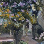 Joaquín Sorolla - Oleandri del patio di casa Sorolla - 1918-20 ca. - Collezione privata