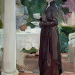 Joaquín Sorolla - Prendendo il tè in giardino - 1918 - Madrid, Fundación Museo Sorolla