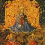 Benozzo Gozzoli - Madonna dell'Umilta e quattro angeli - circa 1440 - Accademia Carrara, Bergamo