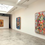 Ashley Bickerton - The Women - veduta della mostra presso la Cardi Black Box, Milano 2012