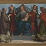 Bramantino - Madonna con il Bambino tra i Santi Ambrogio e Michele arcangelo (Trittico di San Michele) - 1505 - Milano, Pinacoteca Ambrosiana