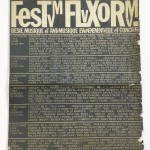 George.Maciunas - FesTum FLuXoRum. FLUXUS. Poesie, musique et antimusique evenèmentielle et concrete - 1962 - collection Bonotto Archive