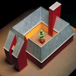 Aldo Rossi, Modello del museo di Marburg con la statua di Kolbe, s.d., collezione MAXXI Architettura, Fondazione MAXXI Roma