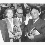 Aligi Sassu con Palma Bucarelli e Amintore Fanfani