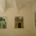 Francesco Clemente - Emblemes and mountains: recent watercolors and works on paper - veduta della mostra presso lo Studio Raffaelli, Trento 2012