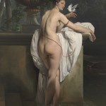 Francesco Hayez, Venere che scherza con due colombe (Ritratto della ballerina Carlotta Chabert), 1830, olio su tela, 183 x 137 cm, Mart