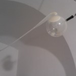 Gilberto Zorio - Tracce con arco voltaico - veduta della mostra presso Oredaria Arti Contemporanee, Roma 2012