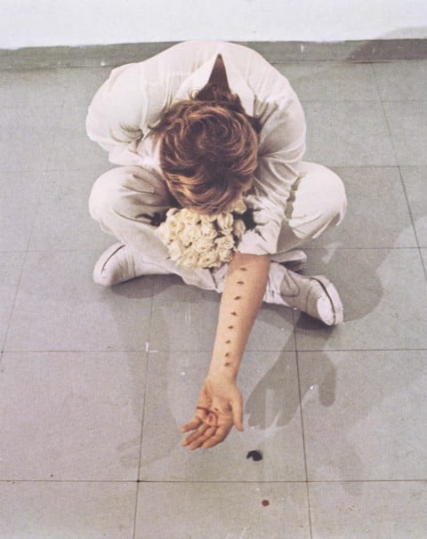 Gina Pane Azione sentimentale 1973 Tra Arte e Esperienza, Capitolo III – "Minimalismo, Arte Concettuale, Arte Povera, Body Art"