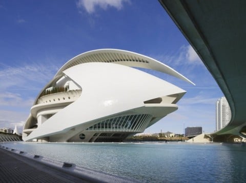 Il Palau de les Arts Reina Sofía a Valencia, di Santiago Calatrava