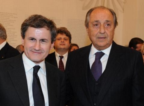 Il sindaco di Roma Gianni Alemanno con Emmanuele Emanuele foto Dagospia Emmanuele Emanuele sbatte la porta: via dalla presidenza dell’azienda Palaexpò. Alemanno paga il naufragio del progetto di privatizzazione?