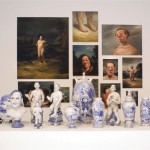 Bénédicte Peyrat - Paintings and Ceramics - veduta della mostra presso la Galleria Curti & Gambuzzi, Milano 2012
