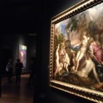 Tiziano Vecellio, Diana e Callisto. Sullo sfondo Chris Ofili