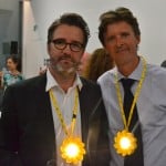Olafur Eliasson con l'ingegnere Frederik Ottesen, partner nella realizzazione di Little Sun - photo Maria Cristina Giusti
