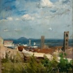 Cesare Tallone - Bergamo alta - 1890 ca. - Pinacoteca Fondazione Cassa di Risparmio di Tortona