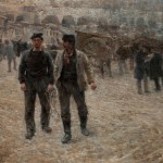 Plinio Nomellini - Piazza Caricamento - 1891 - Pinacoteca Fondazione Cassa di Risparmio di Tortona