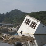 L'isola di Miyato-jima dopo lo tsunami del 2011