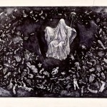 Bruno Canova, La strage degli Innocenti (Erode Re), 1984-2011, acquaforte, mm 700 x 1000, foto Giorgio Benni