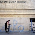 Il porta bici di David Byrne alla Brooklyn Academy of Music