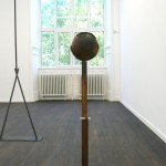 Luca Francesconi, Fantasma di luna, iron, shell, alabaster, 110x40x35 cm, 2012