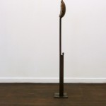Luca Francesconi, Fantasma di luna, iron, shell, alabaster, 110x40x35 cm, 2012 2